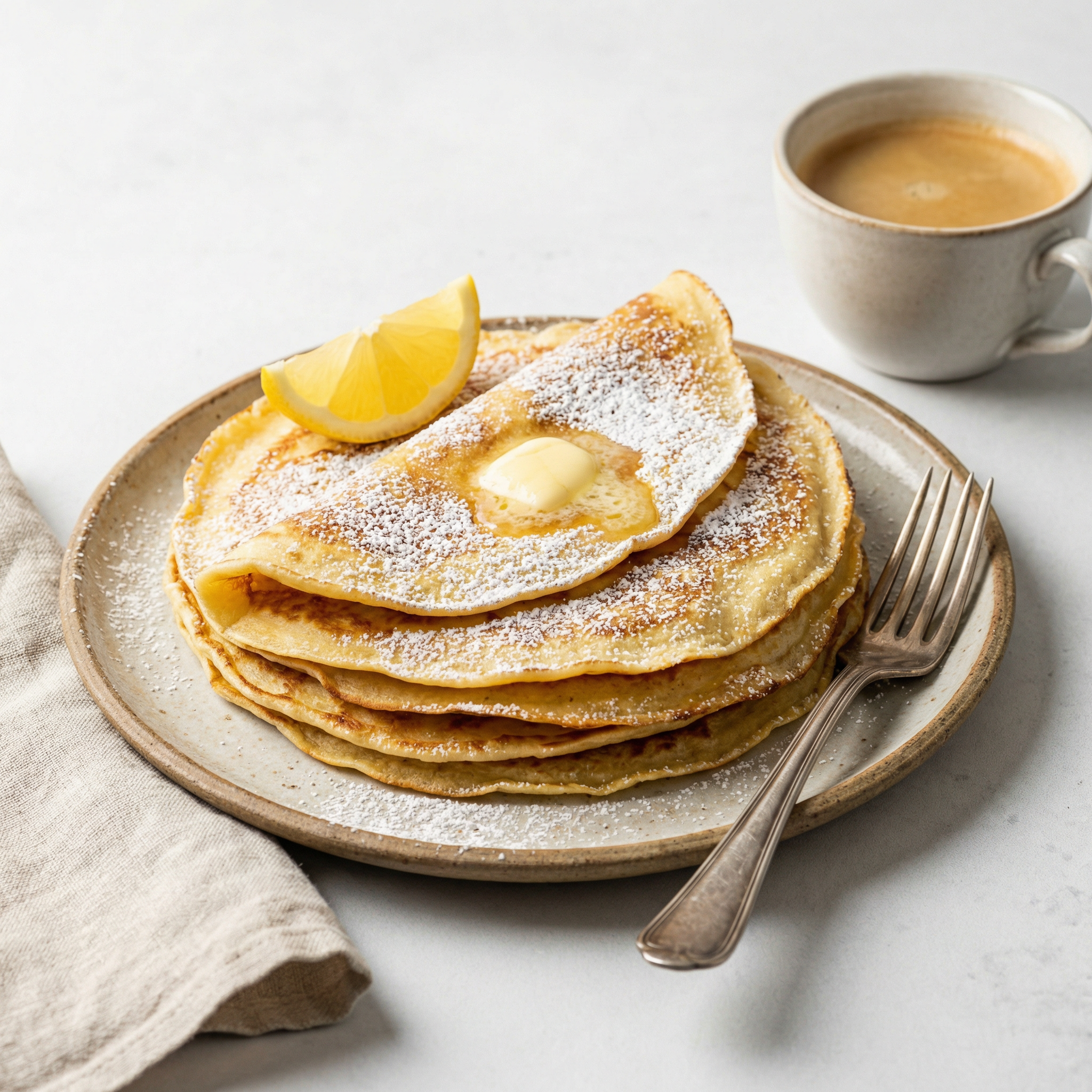 Apfelküchle mit Vanillesoße