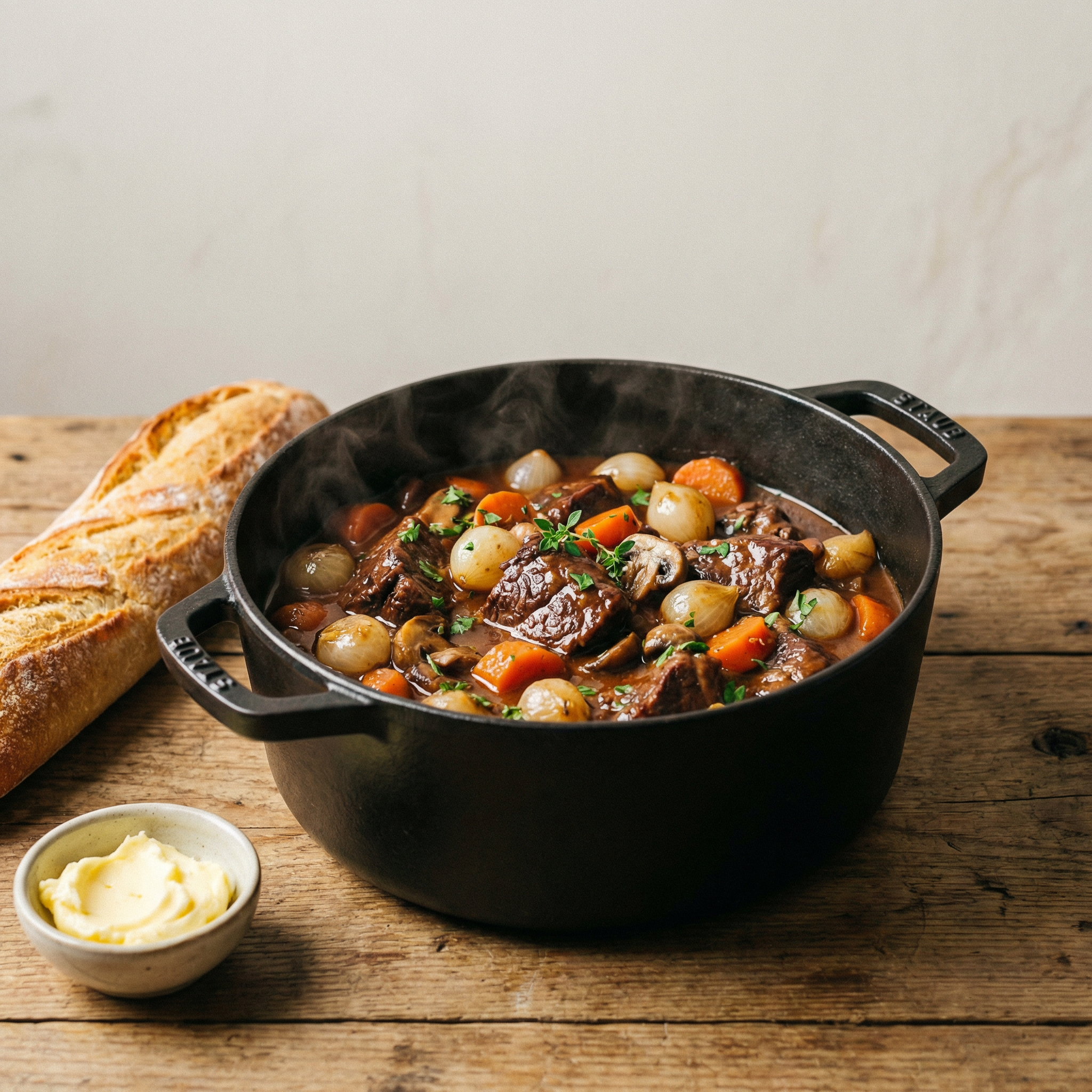 Kalbsbäckhen mit Rotwein-Schokoladen-Sauce