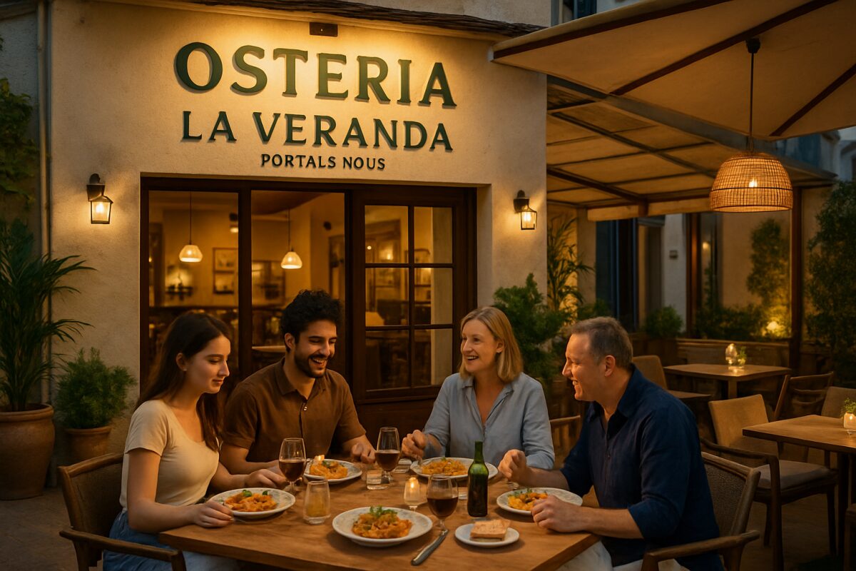 Authentische italienische Küche und Gastfreundschaft in der Osteria La Veranda in Portals Nous