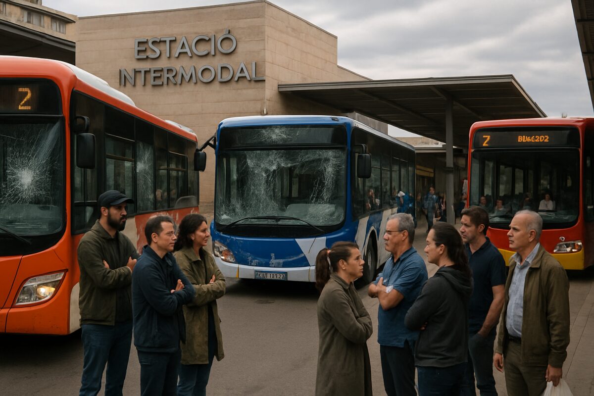 Chaos und Probleme beim Busstreik auf Mallorca: Auswirkungen und Zwischenfälle am ersten Tag