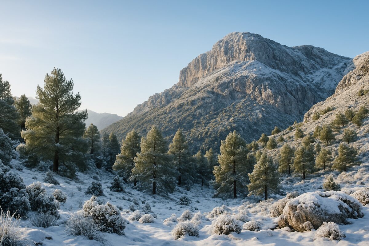 Erstaunlicher Schneefall auf Mallorca: Winterliche Bedingungen in den Bergen