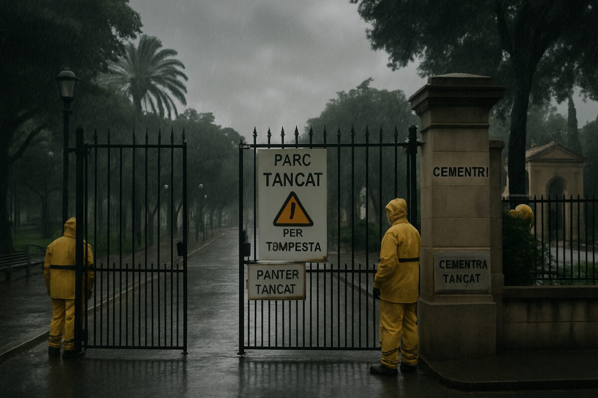 Wetteralarm in Palma: Schließung von Friedhöfen und Parks wegen Sturmwarnung