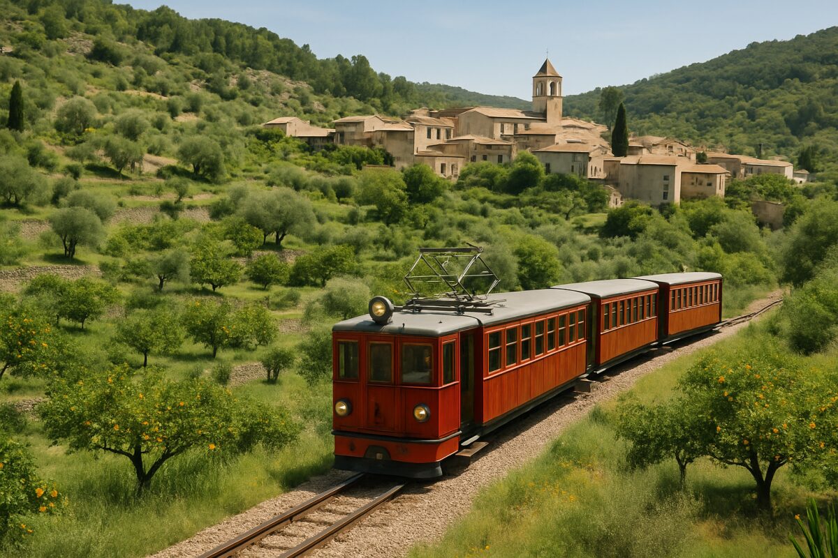 Mallorcas historische „Rote Blitz“-Bahn: Eine Fahrt durch Kultur, Natur und Tradition