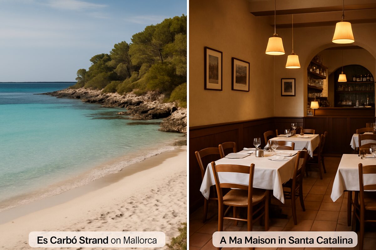 Es Carbó Strand und kulinarische Highlights in Santa Catalina auf Mallorca
