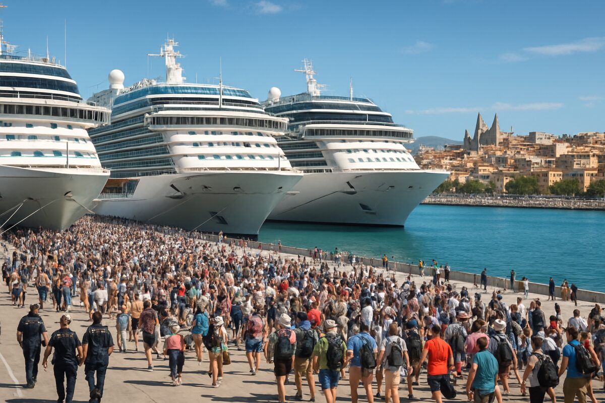 Kreuzfahrtschiffe in Palma: Überlastung trotz Vereinbarungen mit balearischer Regierung