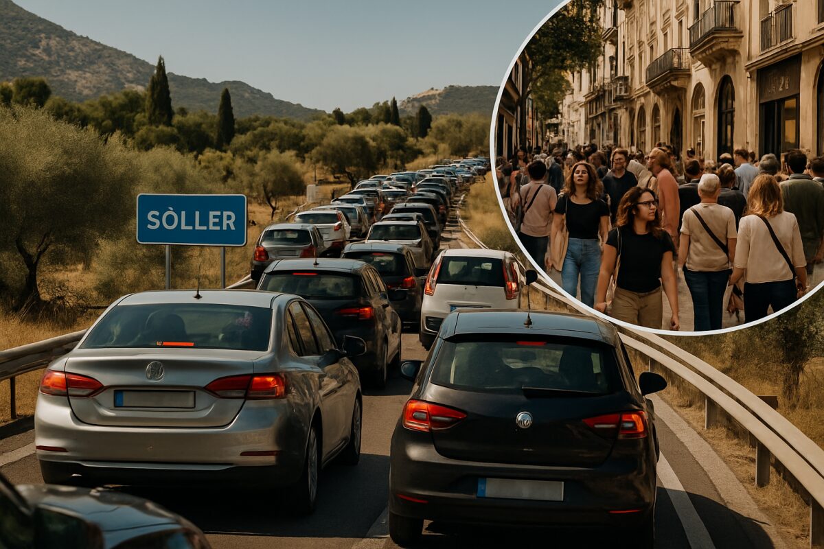 Verkehrschaos auf dem Weg nach Soller und Gedränge in Palmas Innenstadt