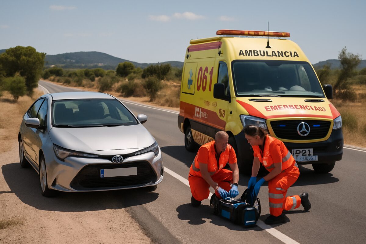 Schwerer Unfall auf Ibiza: Zwei britische Touristen nach Kollision mit Auto in kritischem Zustand
