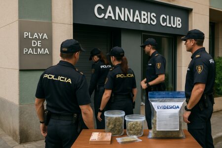 Polizei in Palma deckt Drogenhandel in Cannabisklub auf
