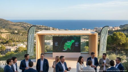 ABTA Konvention 2025: Mallorca im Blickpunkt der Tourismusindustrie Professionelle Delegierte diskutieren bei der ABTA-Konvention 2025 auf Mallorca vor mediterraner Küstenlandschaft über nachhaltigen Tourismus