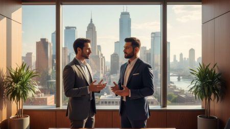 Bürgermeister von Palma und Barcelona diskutieren über wichtige Stadtprojekte Bürgermeister von Palma und Barcelona diskutieren in hellem Rathaus über Stadtprojekte und Tourismusmanagement