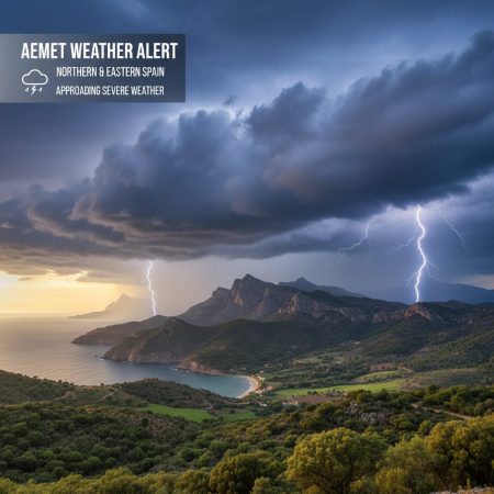 AEMET warnt vor Wetterumschwung mit Regen in Spanien