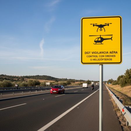 Neue DGT-Verkehrszeichen in Spanien warnen vor Luftüberwachung