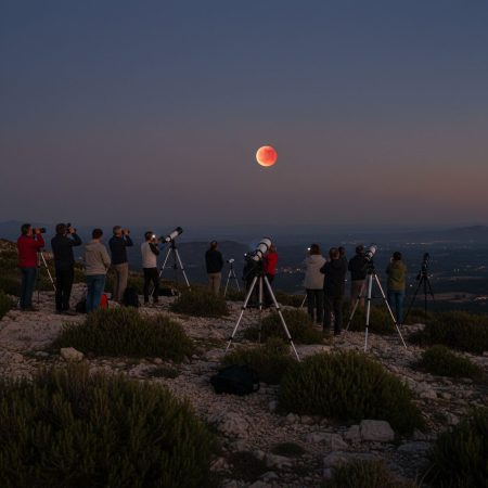 Eclipse Total über Mallorca: Beobachtung am Puig de Santa Magdalena