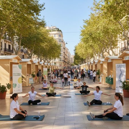 Fisiotherapie-Tag auf dem Passeig del Born in Palma gefeiert