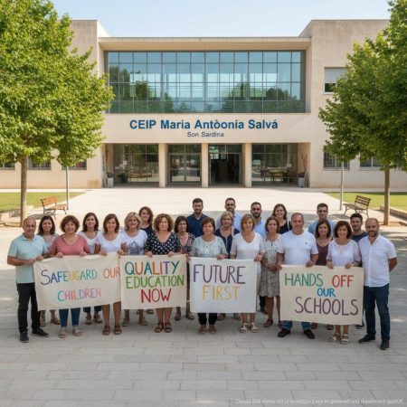Proteste in Son Sardina gegen Lehrer mit Vorstrafen: Eltern fordern Entlassung