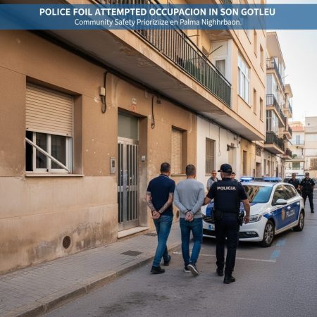 Polizei in Palma stoppt versuchten Wohnungseinbruch in Son Gotleu