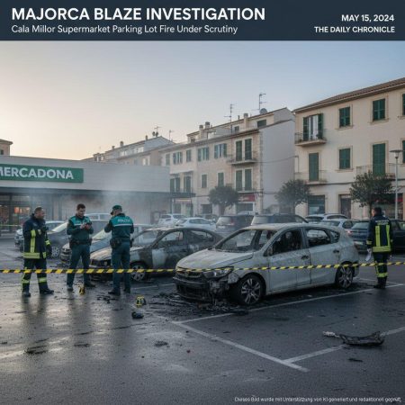 Vier Festnahmen wegen Auto-Brandstiftung in Cala Millor, Mallorca