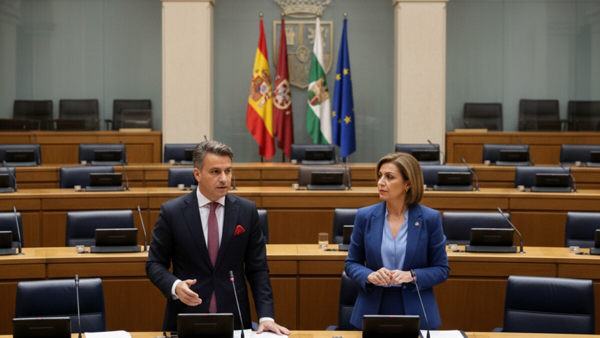 Politische Debatte im Parlament der Balearen zwischen sozialistischem Oppositionsführer und Präsidentin über Tourismuspolitik