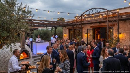 L’Osteria eröffnet ersten Standort auf Mallorca Festliche Eröffnung des ersten L’Osteria Restaurants auf Mallorca mit Gästen, italienischer Küche und Live-Unterhaltung
