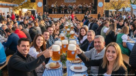 Oktoberfest auf Mallorca: Feierlichkeiten 2025 im Überblick Oktoberfest Feier in Santa Ponça Mallorca mit bayerischer Küche, Bier und Livemusik in herbstlicher Atmosphäre