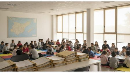 Überlastung im balearischen Aufnahmesystem für unbegleitete minderjährige Migranten Überlastetes Aufnahmesystem für unbegleitete minderjährige Migranten auf den Balearischen Inseln mit Kindern in einer Betreuungseinrichtung