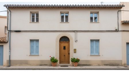 Fassade eines Wohnhauses in Calvià als Symbol für den Missbrauchsprozess eines älteren Mannes