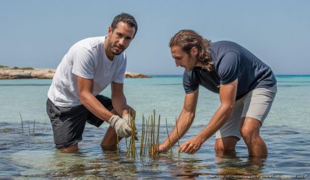 Nachhaltigkeit auf Mallorca: Abdón Prats und das Posidonia-Projekt Abdón Prats und Manu San Félix im Posidonia-Projekt auf Mallorca