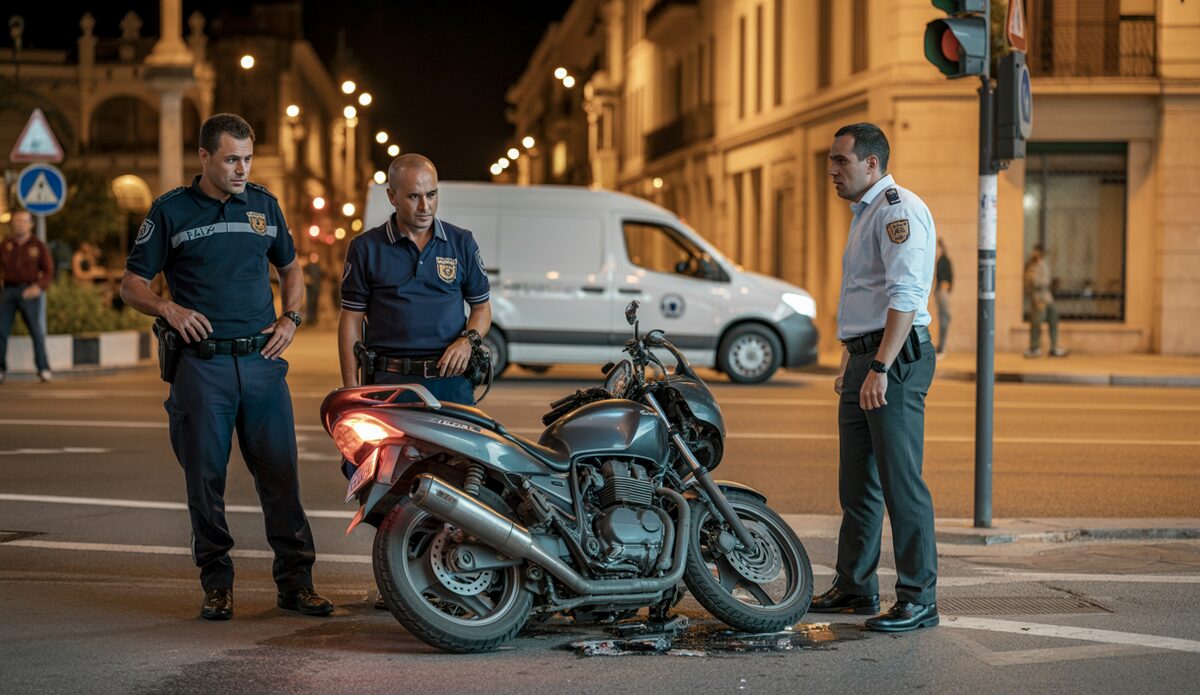 Motorradunfall in Palma, verursacht durch Betrunkenheit ohne Führerschein