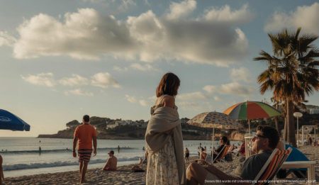 Angenehmes Herbstwetter auf Mallorca: Ein Tag voller milder Brisen Angenehmes Herbstwetter in Santa Ponsa mit milden Temperaturen und malerischen Wolken