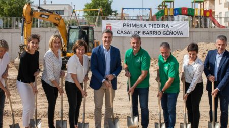 Baubeginn des lang erwarteten Casal de Barrio in Palma Erster Spatenstich für das Casal de Barrio Sozialzentrum im Stadtteil Génova in Palma mit Bürgermeister und Nachbarschaftsvertreter