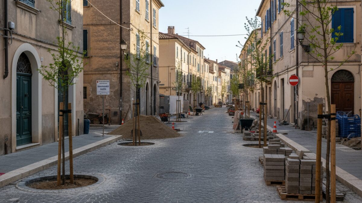 Umstrittene Baumfällungen in Son Ferrer, Calvià: Gehwegsanierung