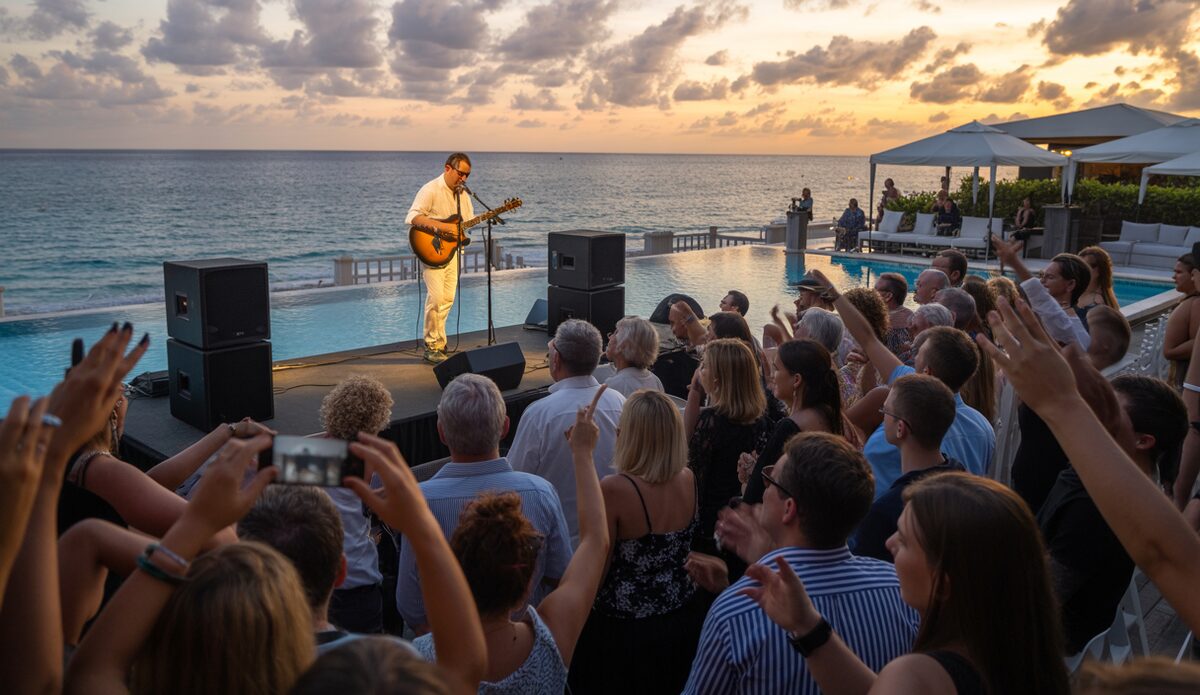 Clueso begeistert bei Privatkonzert im Bikini-Hotel auf Mallorca