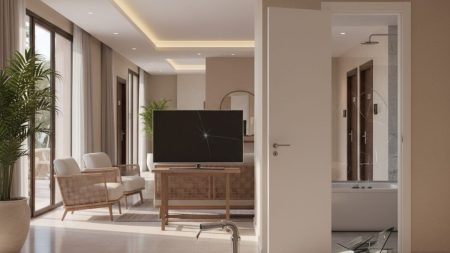 Deutscher Urlauber nach Randale an der Playa de Palma verurteilt Hotelkorridor an der Playa de Palma mit sichtbar beschädigter Wasserleitung und zerstörter Duschabtrennung nach Vandalismus von deutschem Urlauber