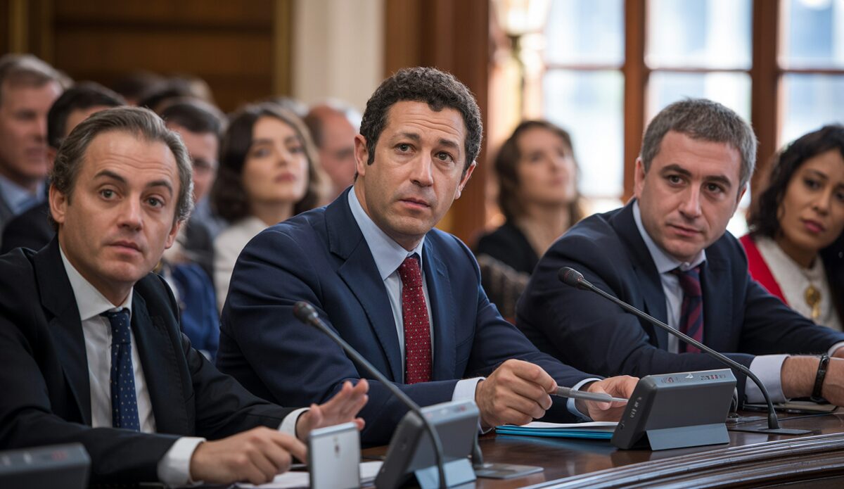 Plenarsaalb Diskussion über das AVE-Projekt auf Mallorca