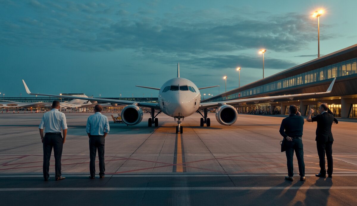 Flughafen Palma auf Mallorca mit Sicherheitsmaßnahmen nach Drohnensichtung