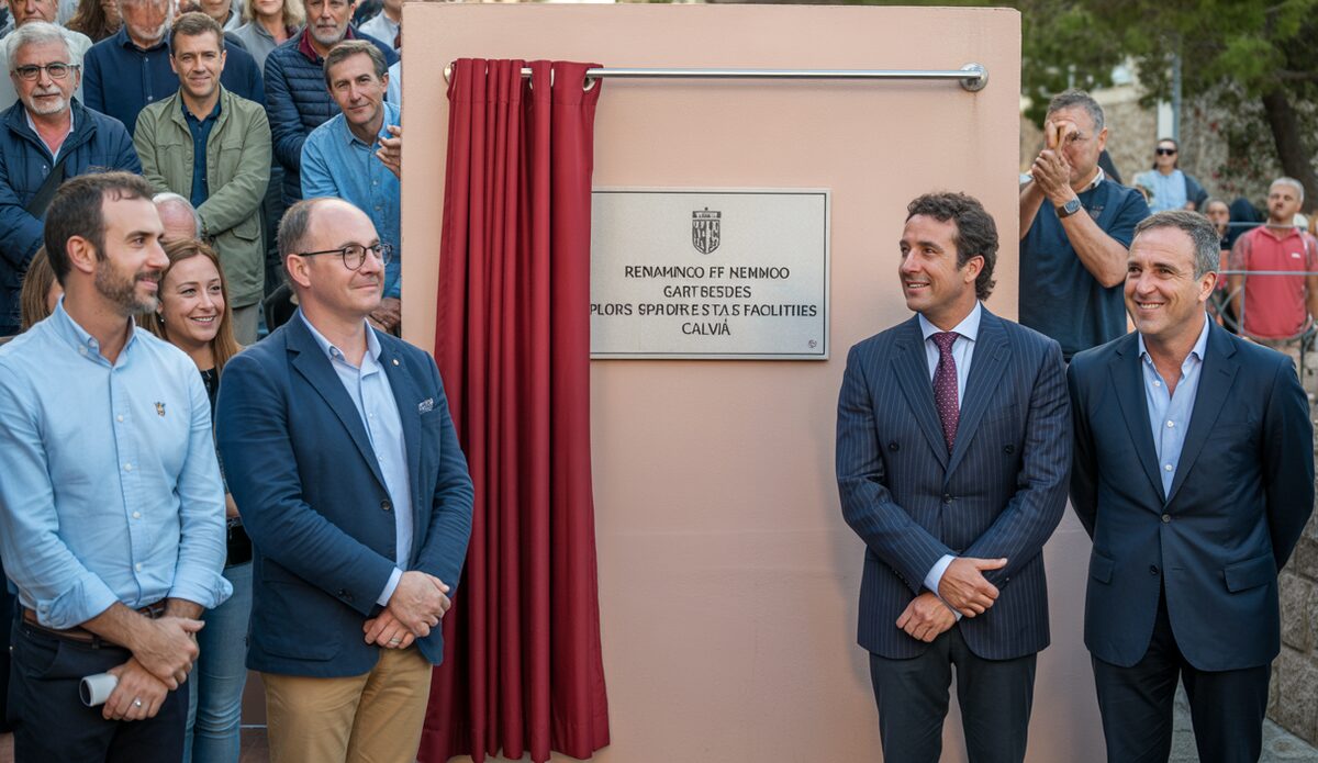 Straßenschilder in Calvià mit neuen Namen zur Ehrung lokaler Helden.