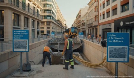 Arbeiten an der städtischen Infrastruktur in Palma de Mallorca im Jahr 2026
