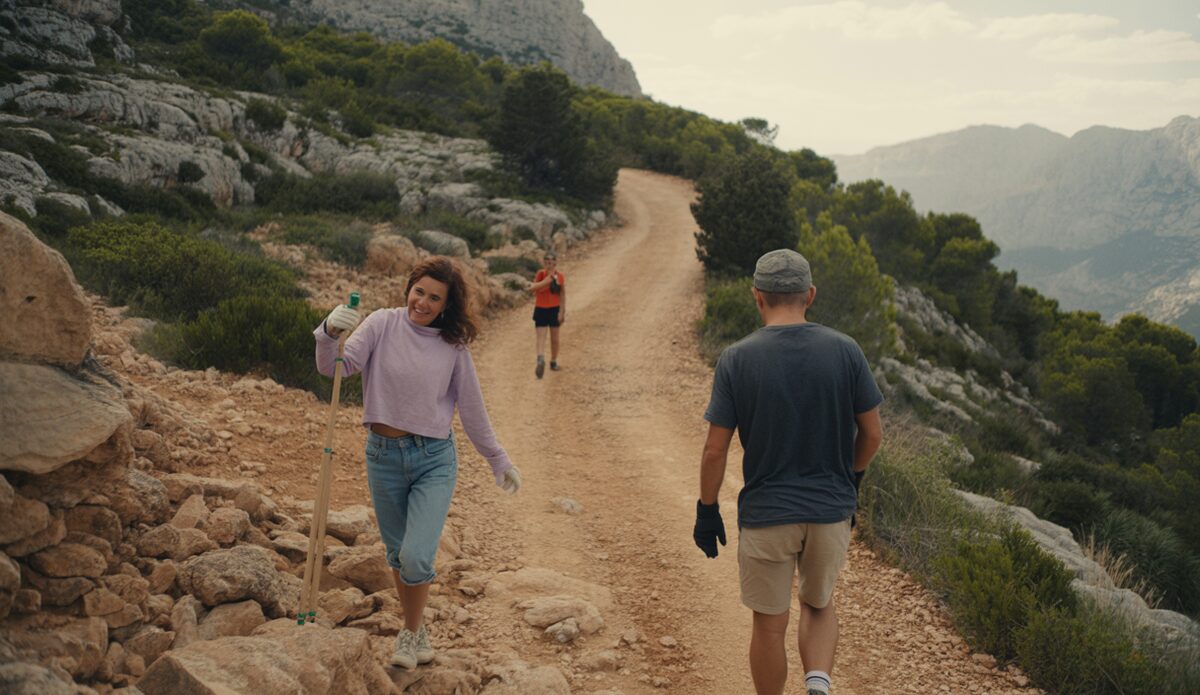 Fernwanderweg GR 226 auf Mallorca in schöner Landschaft
