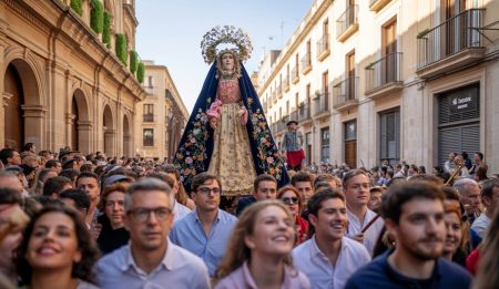 Palmas prächtige Festa de la Beata ehrt Santa Catalina Tomàs Teilnehmer bei der Festa de la Beata in Palma in traditionellen Kostümen