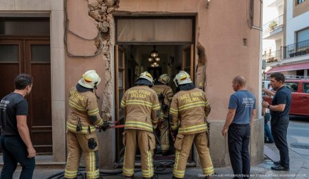 Feuerwehr schließt Laden in Cala Major wegen Einsturzgefahr Feuerwehr schließt Antikladen in Palma wegen Einsturzgefahr