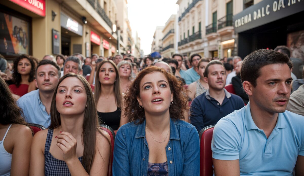 Kinosaal in Palma mit Premierenvorführungen und Kinopublikum