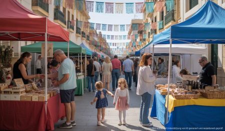 Marratxí feiert Fira de Tardor mit Märkten und Sportereignissen Kunsthandwerkermarkt bei der Fira de Tardor in Marratxí