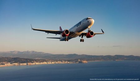 Routinemanöver: Flugzeugabbruch auf Mallorca wegen Sicherheitsgründen Flugzeug während Sicherheitsmanöver über Mallorca