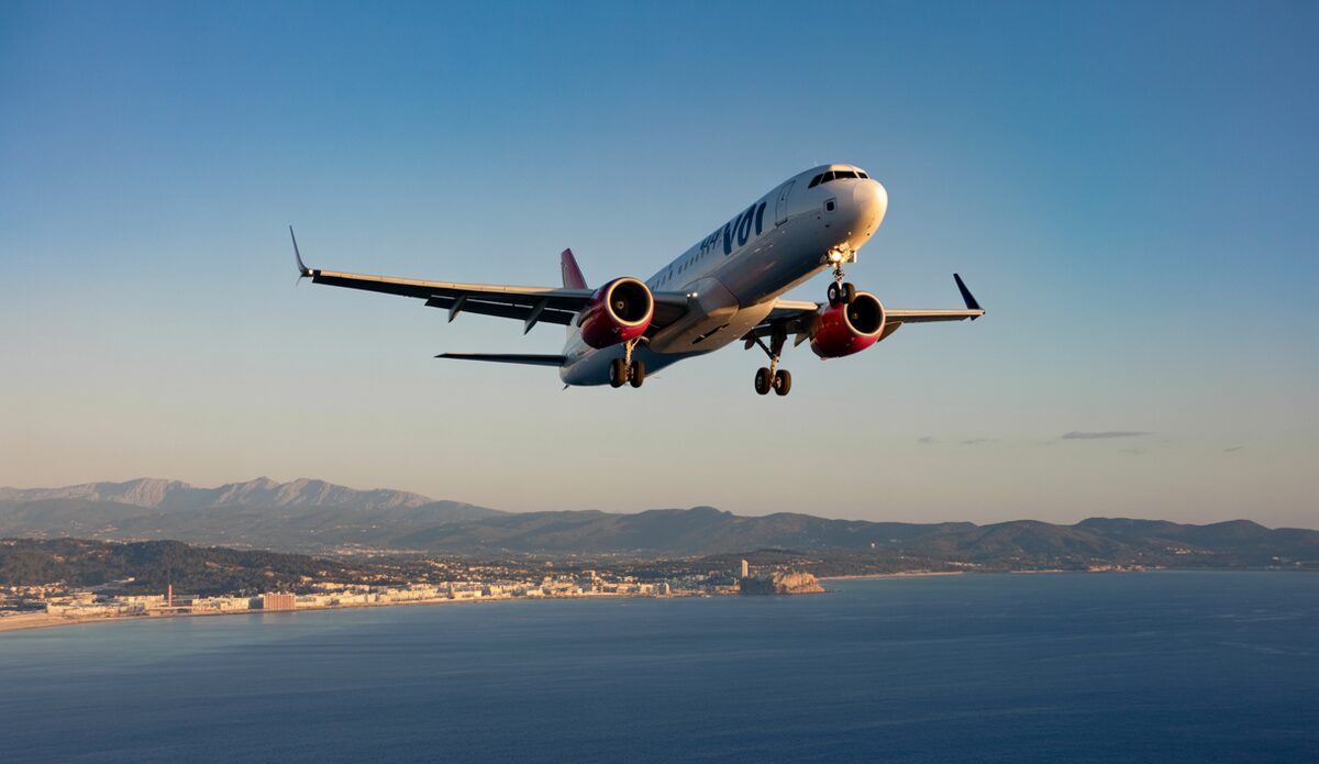 Flugzeug während Sicherheitsmanöver über Mallorca