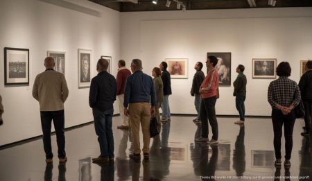 Weltklasse-Fotografie im Centre Internacional de Fotografia Toni Catany Besucher betrachten Fotografien im Centre Internacional de Fotografia Toni Catany