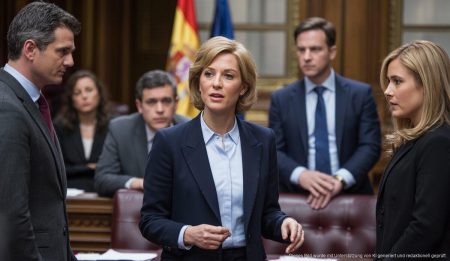 Francina Armengol bei einer Parlamentssitzung in Spanien