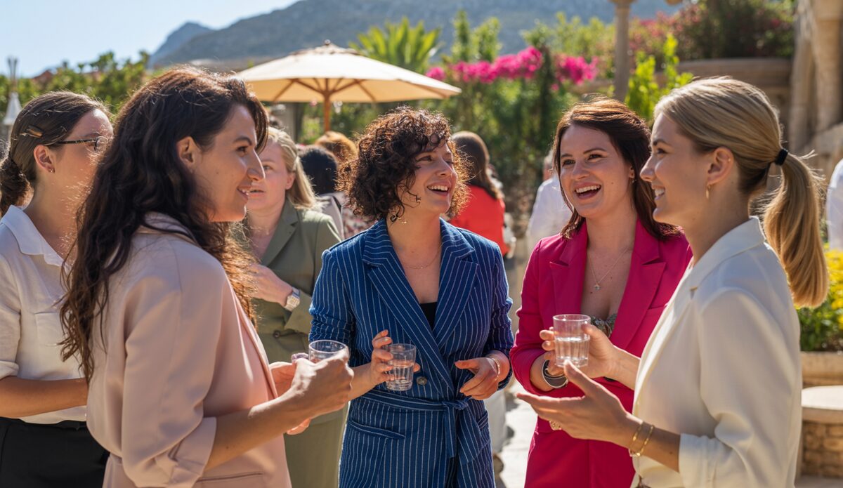 Frauen-Netzwerkveranstaltung auf Mallorca im Freien