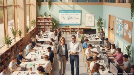 Das Jugendzentrum Es Pinaret auf Mallorca mit neuer Leitung und Jugendlichen in einer organisierten, freundlichen Umgebung