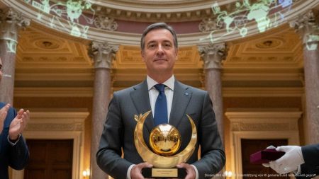 Gabriel Escarrer erhält Preis für Exzellenz in Hotellerie Gabriel Escarrer erhält den Diamant Preis für Exzellenz in der internationalen Hotellerie bei feierlicher Veranstaltung in einem eleganten Saal