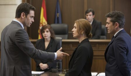 Acht Jahre Haft für Vergewaltigung einer Kollegin auf Mallorca gefordert Gerichtssaal in Palma de Mallorca während einer Verhandlung